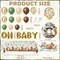 BORAMDO Woodland Animals Baby Shower Decoration Pack Forest Animal Neutral Gender Reveal Party Supplies Woodland Themed Birthday Party Ideas Set 106 Pcs Backdrop, Tablecloth, Cake Toppers, Balloons
